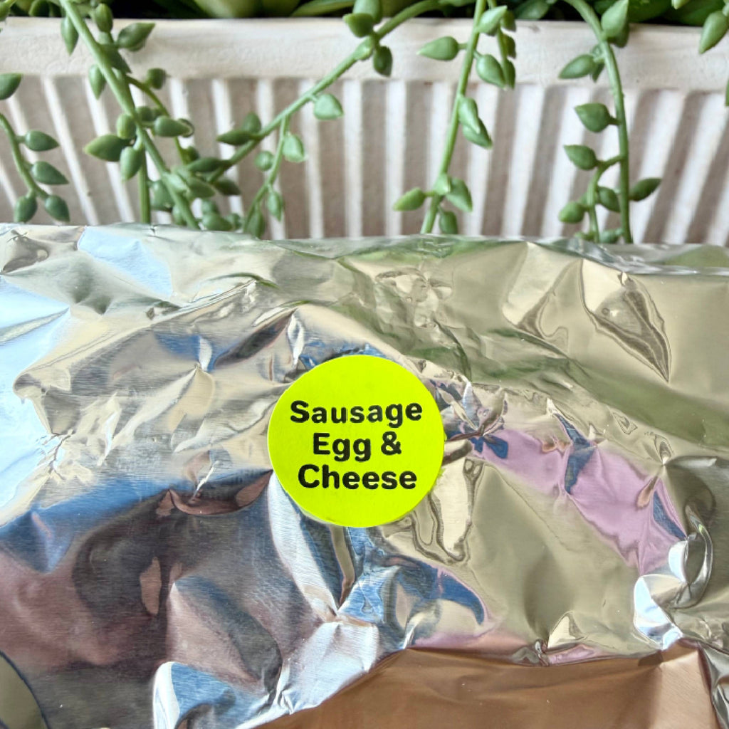 Sausage Egg & Cheese Stickers for Food Labeling - 500/Roll