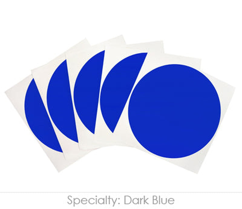 4" Permanent Round, Color-Code Dots: 100/Pack – Dark Blue