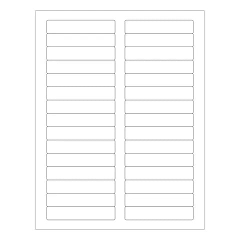 2/3 by 3-7/16 inch rectangle printable labels