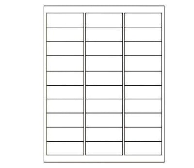 1 by 2-5/8 inch rectangle printable labels