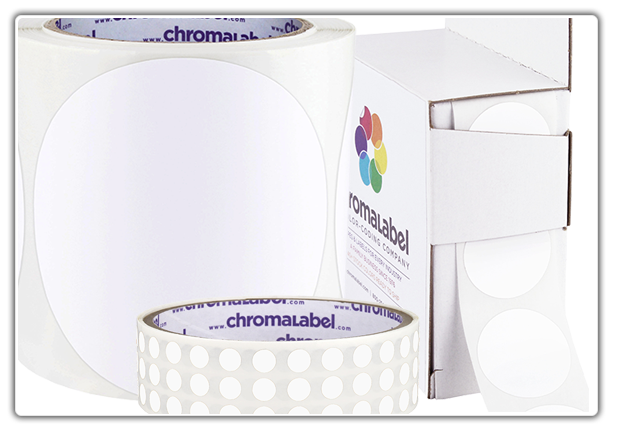 White Dot Stickers
