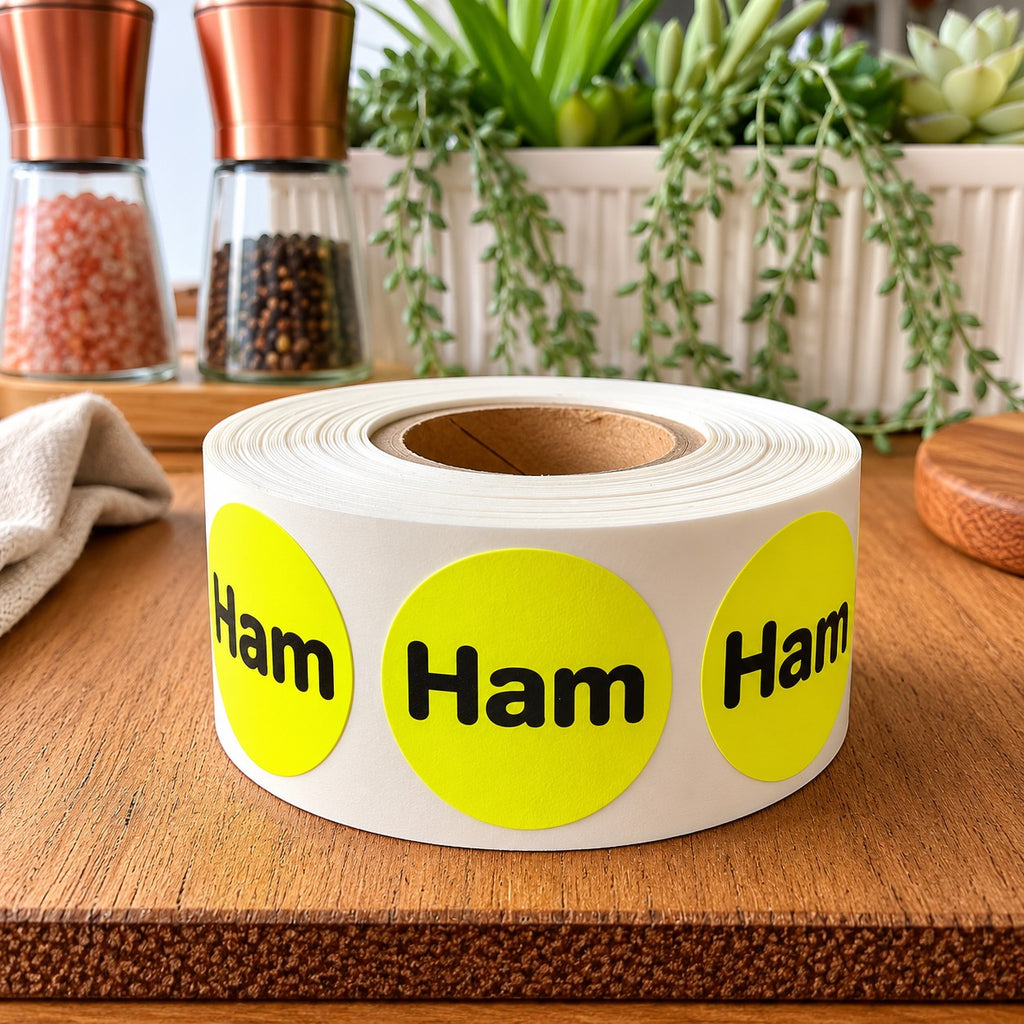 Ham Stickers for Food Labeling - 500/Roll