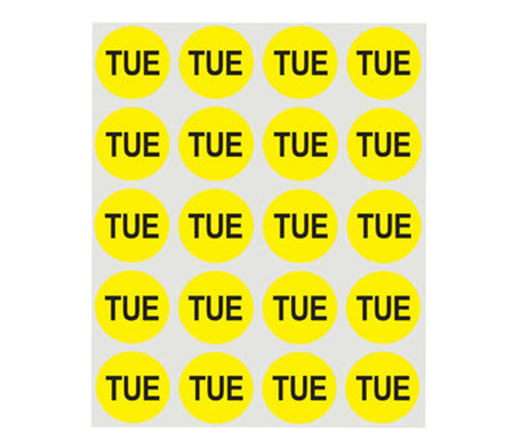 Inventory Day Round Dot Labels 1