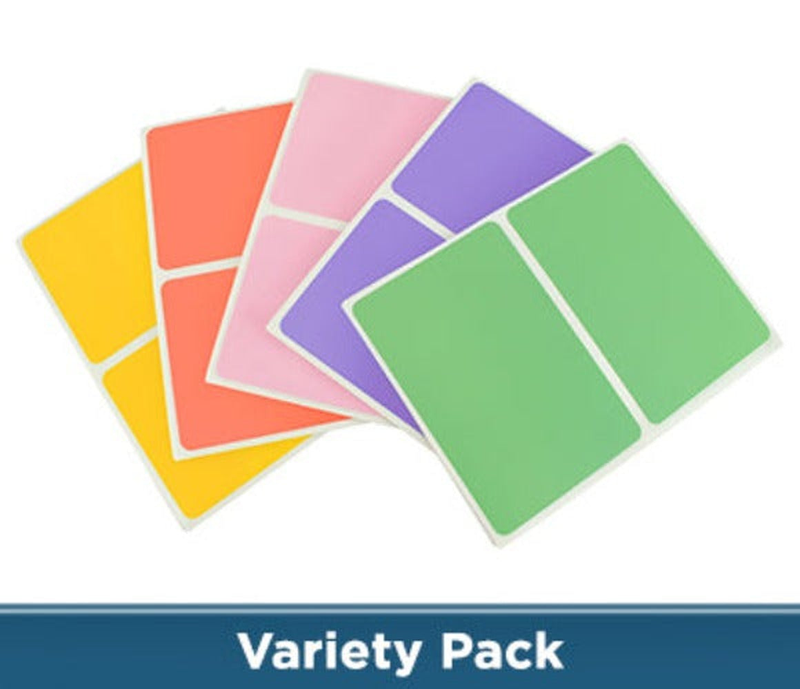 Name Tag Stickers Kit (5 Pastel Colors) - 2