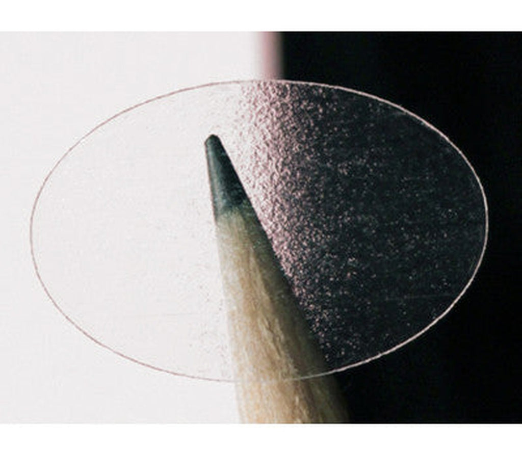 Oval Mailing Tab Wafer Seals, Crystal Clear: 5000 per Roll, Made USA Perforation? No - larger clean product image