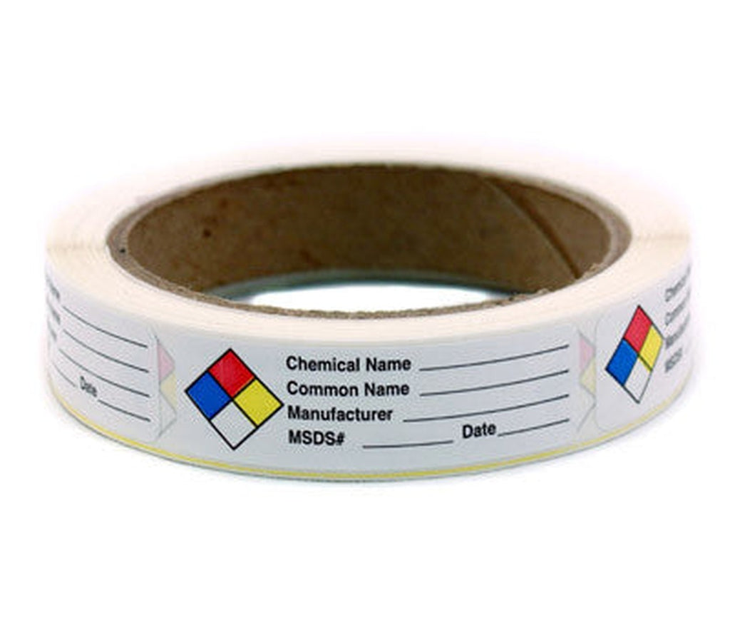 RIGHT TO KNOW, HMIG Labels | Writable, Matte Finish Paper Material - larger clean product image