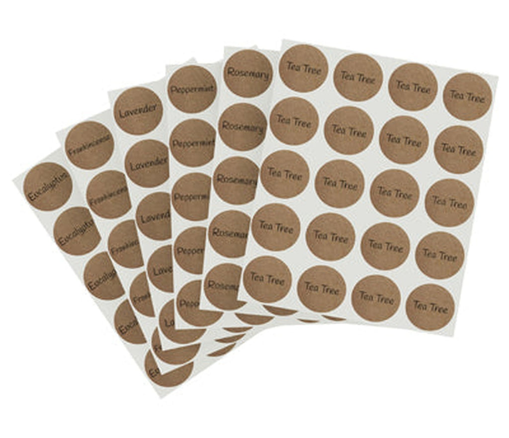 True Kraft Paper Dot Labels: 1080/Pack, Permanent Adhesive 1