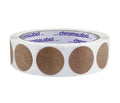 True Kraft Paper Dot Labels: 500/Roll, Permanent Adhesive 1