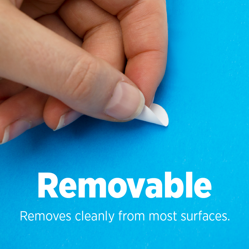 Peeling a removable dot off a surface
