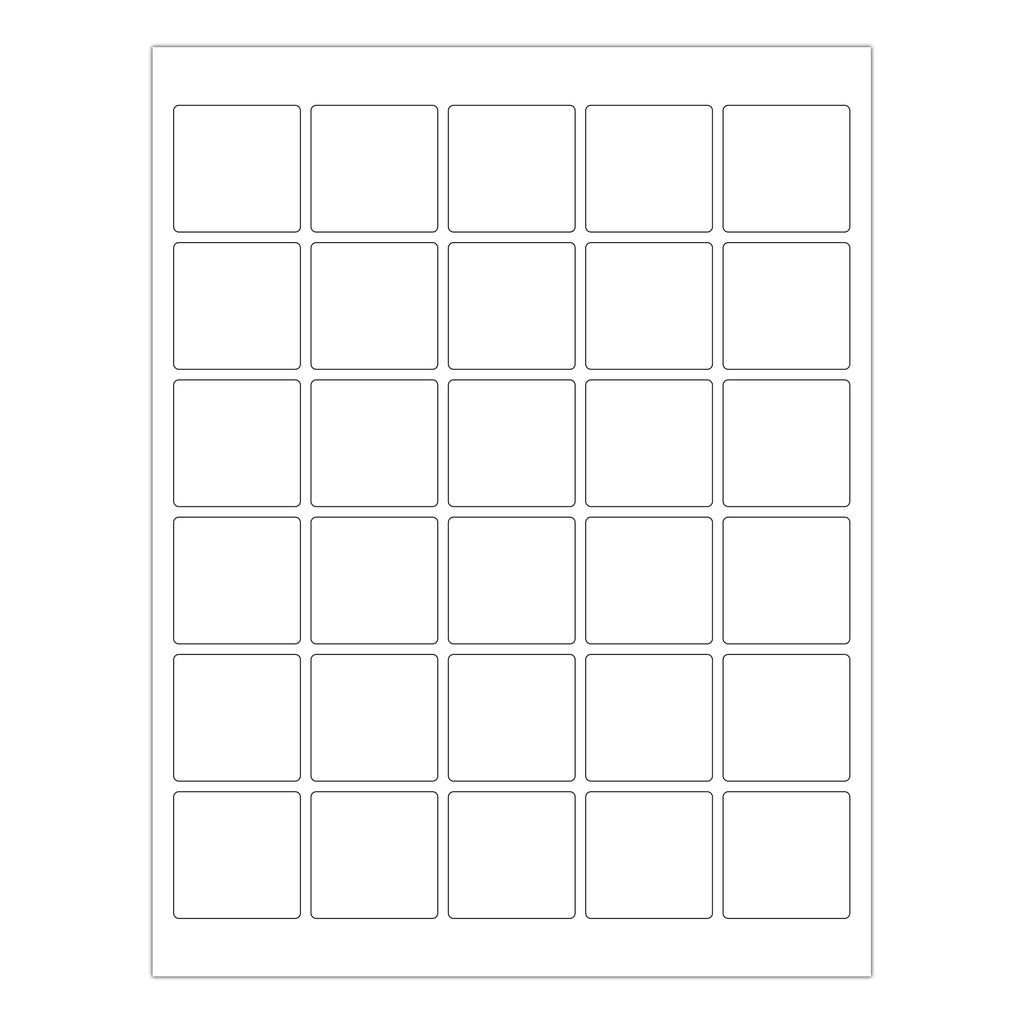 1.5 by 1.5 Inch Printable Labels