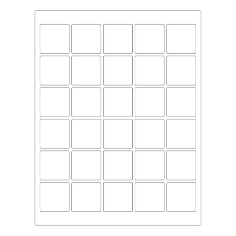 1.5 by 1.5 Inch Printable Labels