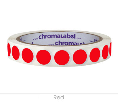 ChromaLabel 3/4 Permanent Round, Color-Code Dots: 1,008/Pack - Gray