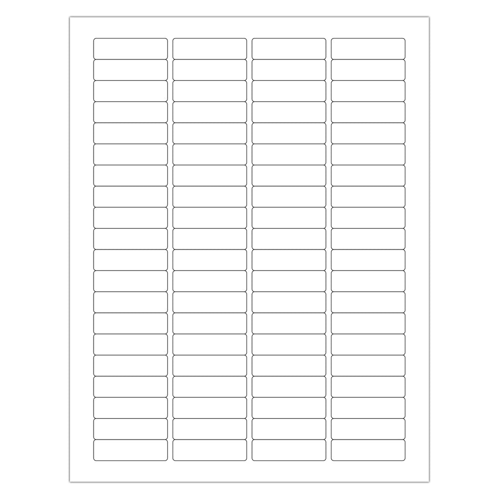 0.5 by 1.75 Rectangle Printer labels
