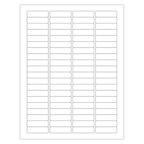 0.5 by 1.75 Rectangle Printer labels