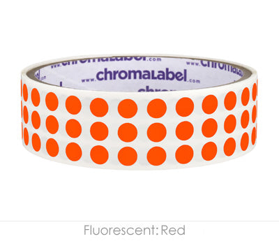 0.25 inch Color-Code Labeling Dots-1000/Roll, Permanent