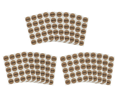 True Kraft Paper Dot Stickers: 100/Pack