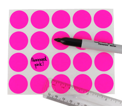 ChromaLabel 1/2 Permanent Round Color-Code Sheeted Dot Pack (Standard): 1,200/Pack