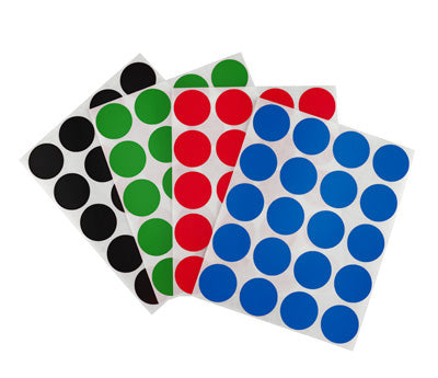 1" Color Coding Dot Labels