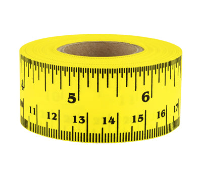 1 Adhesive Cloth Ruler Tape: 7 yds - Yellow