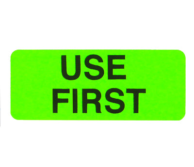 Fluorescent Green Quality Control Stickers