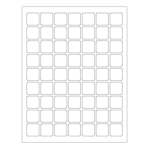 1 by 1 inch printable labels 63 stickers on sheet