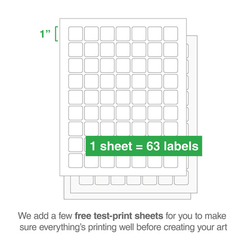 Square Laser Labels - 1