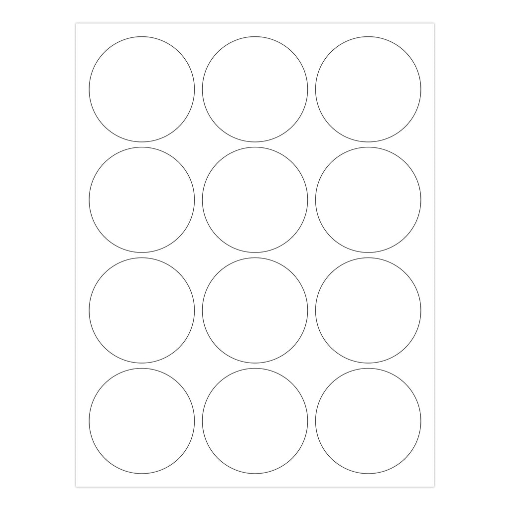 2-1/2 Blank Round Labels