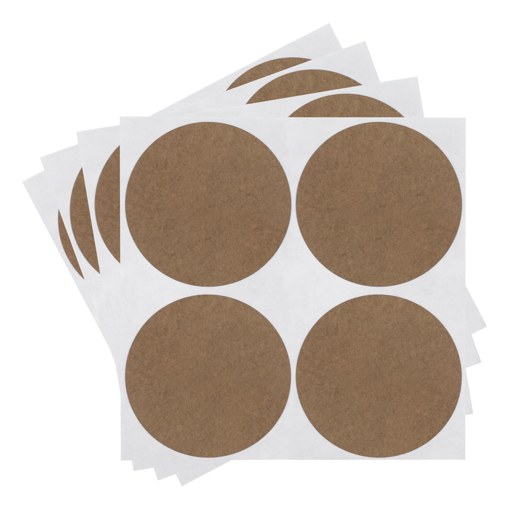 True Kraft Paper Dot Stickers: 100/Pack