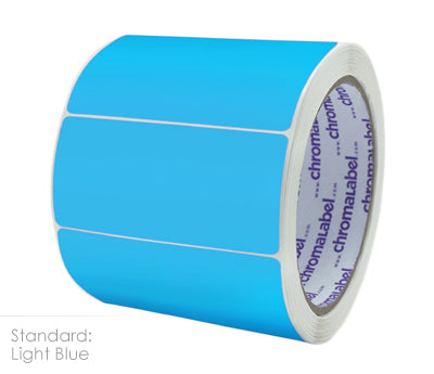 YOULAISHI 3x5 Inch Color Coding Labels - 300 Per Roll, Sky Blue, Printable & Writable