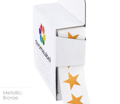 Color-Coding Star Shaped Labels, 0.75 inch | 1,000/ Dispenser Box