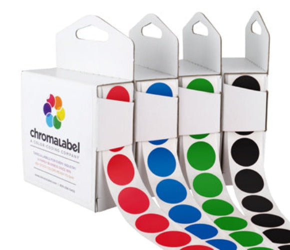 0.75" Color Coding Round Stickers