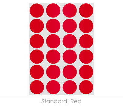 3/4" Permanent Round, Color-Code Dots: 1,008/Pack – Red