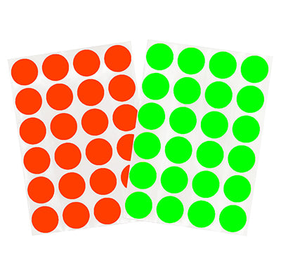 1/2 inch Permanent Round, Color-Code Dot Stickers: 1,000/Box, Green