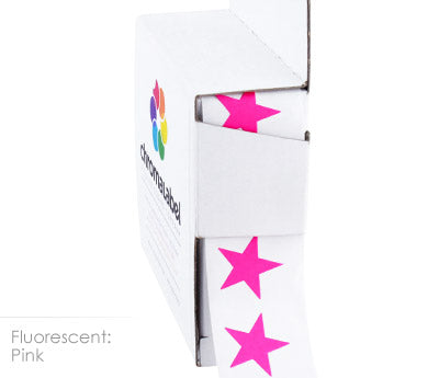 Color-Coding Star Shaped Labels, 0.75 inch | 1,000/ Dispenser Box