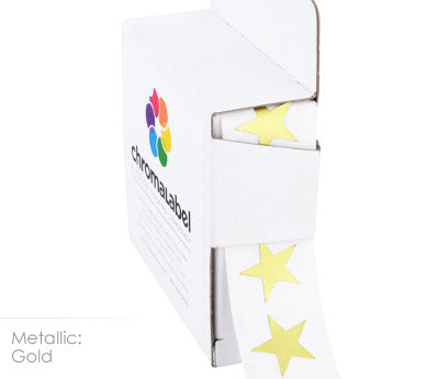 Color-Coding Star Shaped Labels, 0.75 inch | 1,000/ Dispenser Box