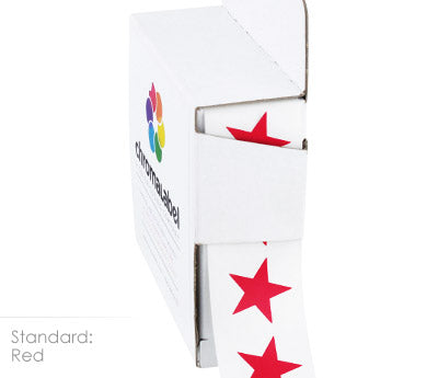 Color-Coding Star Shaped Labels, 0.75 inch | 1,000/ Dispenser Box