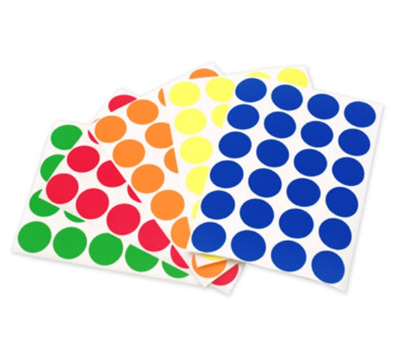 0.75" Primary Colors Dots Variety Kit