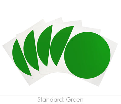 Four-Inch Wide Color-Code Round Permanent Labels—100 Dot Stickers/Pack