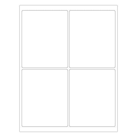 4 by 5 Inch Printable Labels