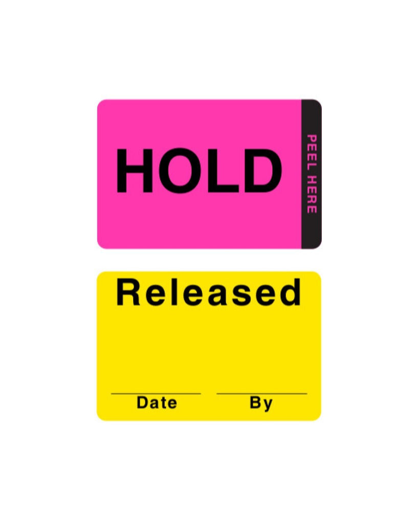 Action File Label Removable Double-Layer Action™ Quality Control Labels | ChromaLabel