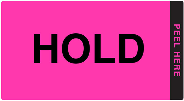 Removable Double-Layer Action™ Quality Control Labels - 6" x 11"
