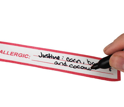 Writable Paper Allergies Labeling Tape