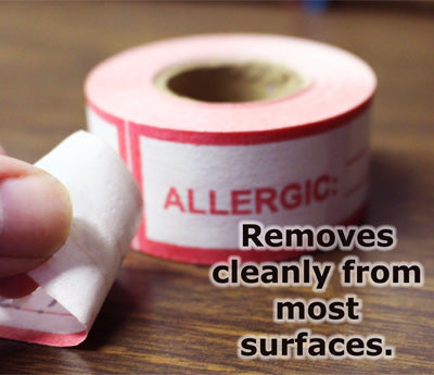 Allergic Tape Removes Cleanly