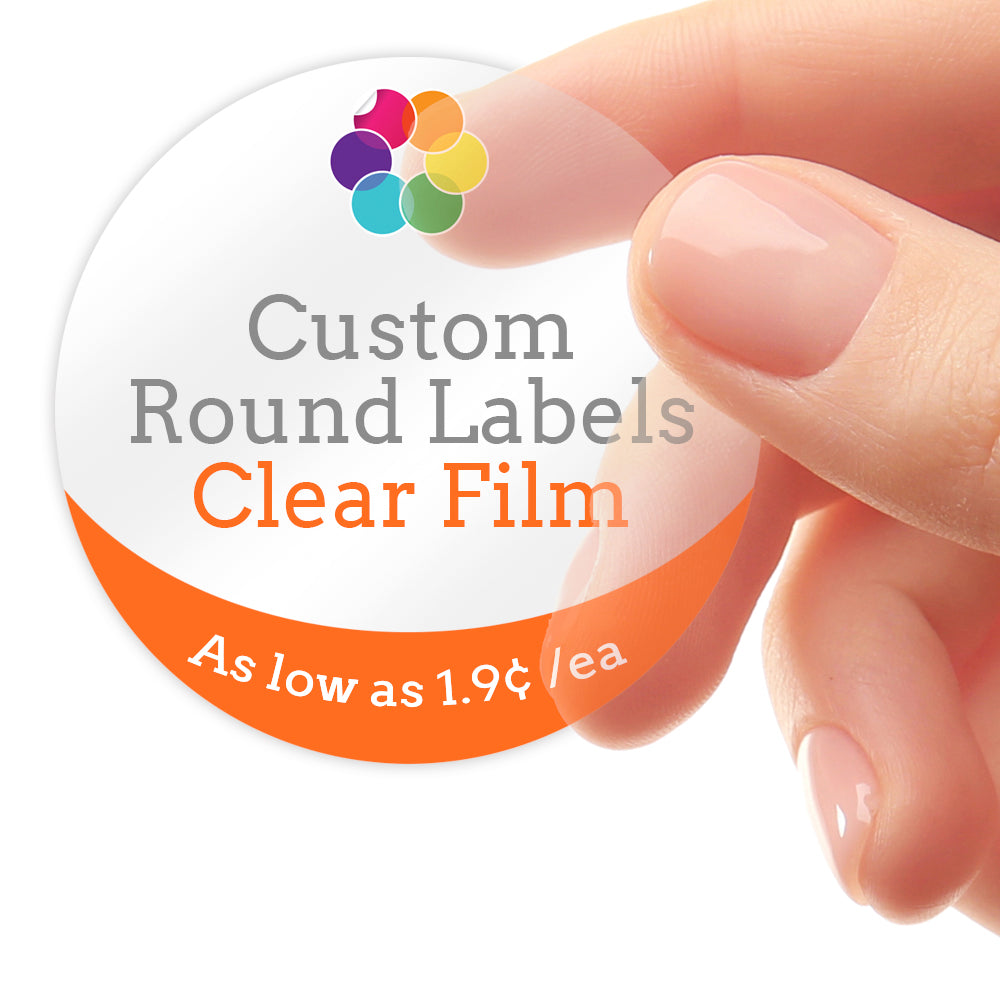 Custom Round Label: Clear Film