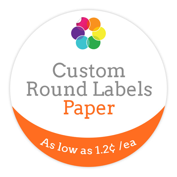 Custom Round Label: Paper