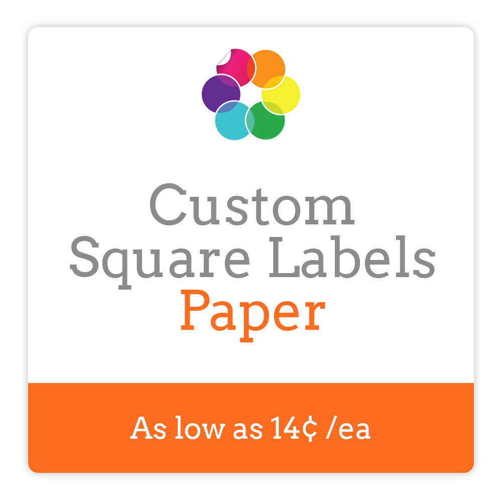 Custom Square Label: Paper