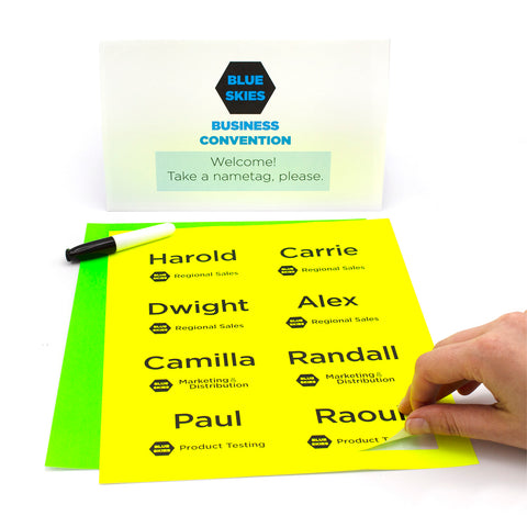 FLO Rectangle Laser Labels - 2-1/3