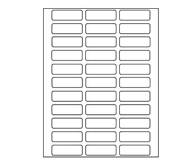 Rectangle Label Template