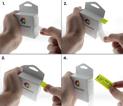 Dispensing Collection Labels from Box