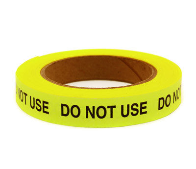 Bright Yellow Warning/Message Tape